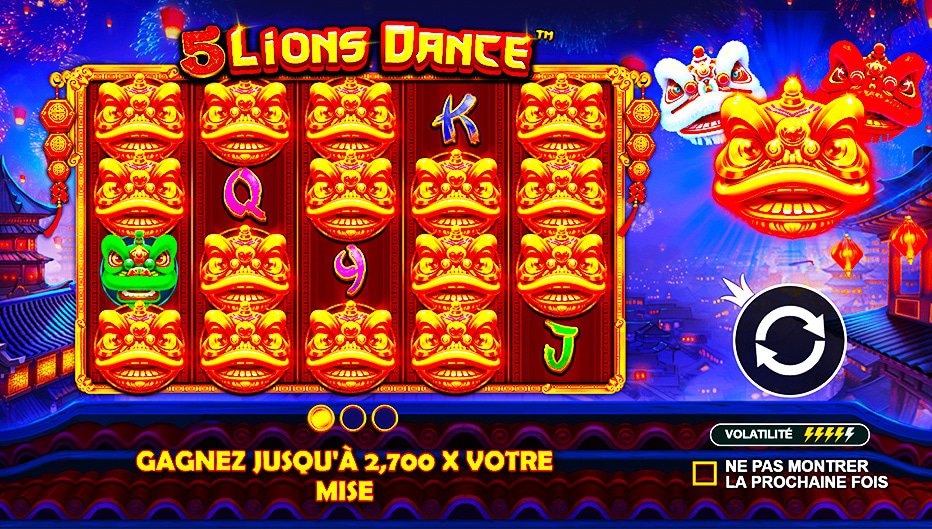 Machine à sous 5 Lions Dance