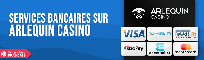 retrait sur arlequin casino