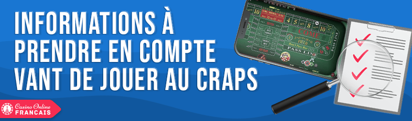 jouer au craps