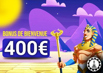 le bonus de bienvenue sur amon casino passe désormais à 400 euros