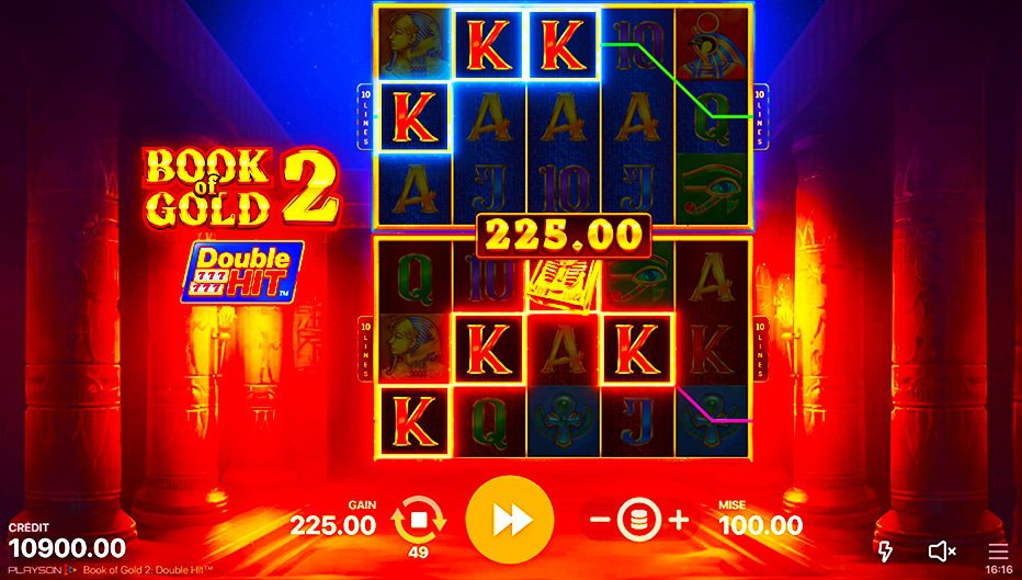 Lignes de paiement Book of Gold 2 : Double Hit