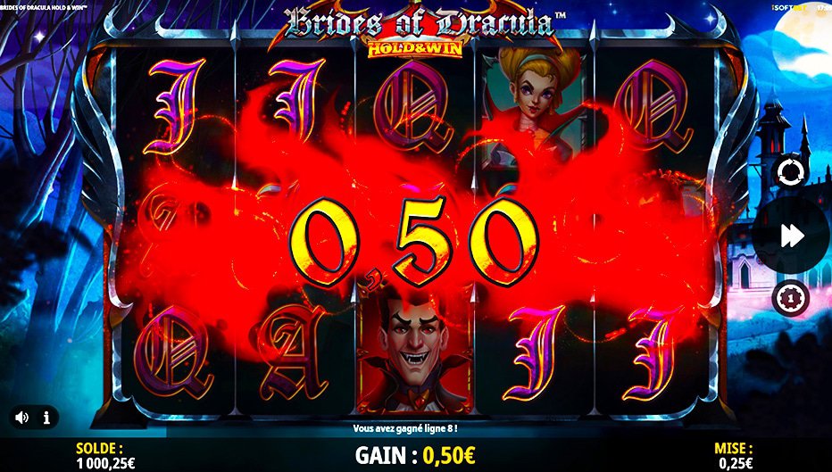 Lignes de paiement Brides of Dracula Hold and Win