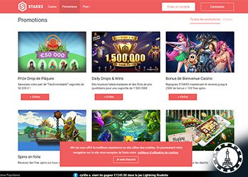 découvrez les promotions proposées par stakes casino