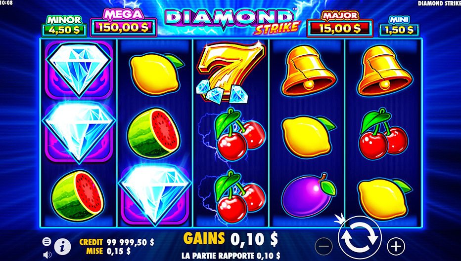 Lignes de paiement Diamond Strike