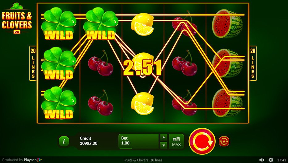 Lignes de paiement Fruits & Clover : 20 Lines