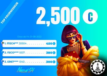 gagnez 450 coins sur le casino français en ligne neon54