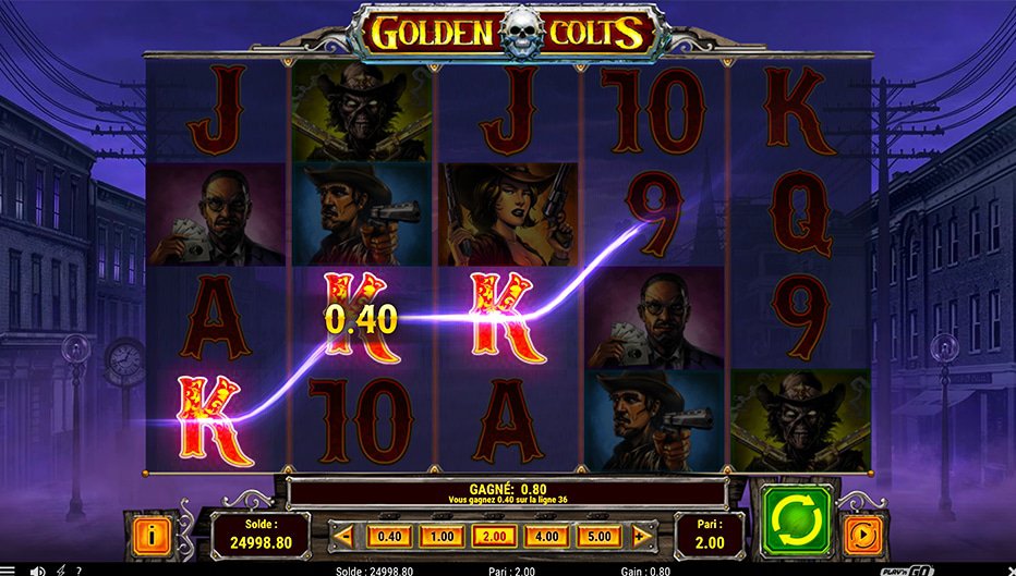 Lignes de paiement Golden Colts