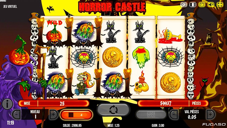 Lignes de paiement Horror Castle