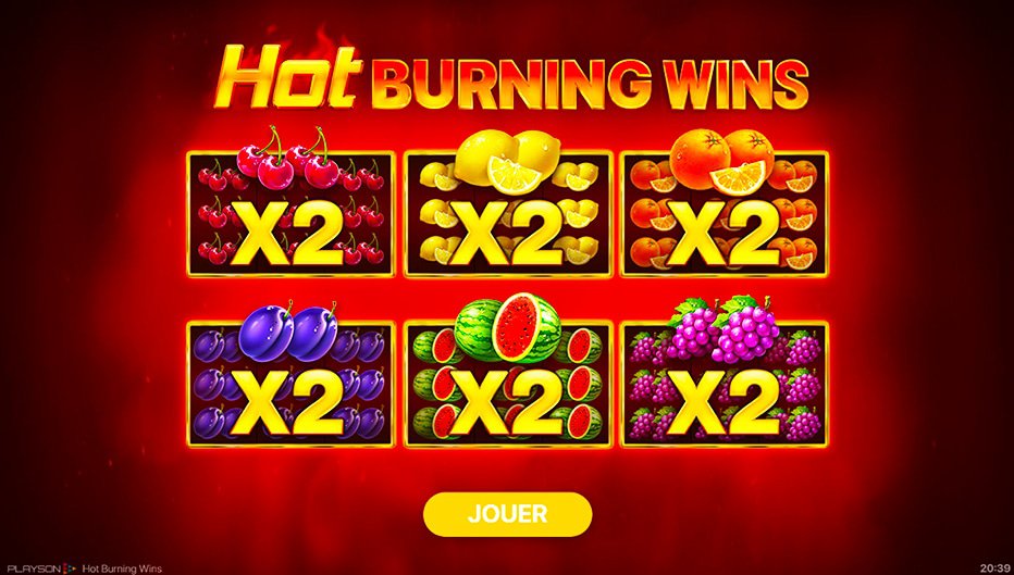 Machine à sous Hot Burning Wins