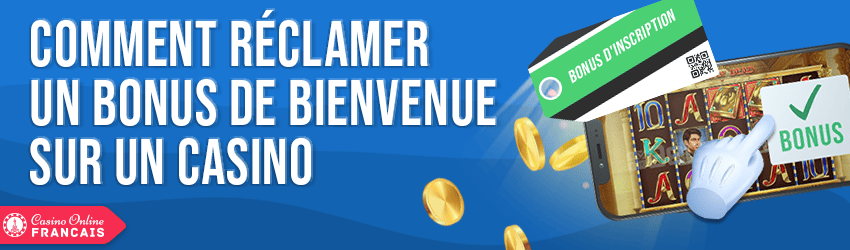 réclamer un bonus de bienvenue