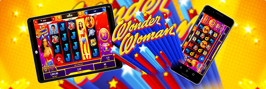 version mobile Wonder Woman Jackpots