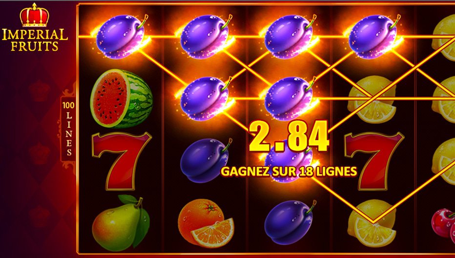 Lignes de paiement Imperial Fruits : 100 Lines