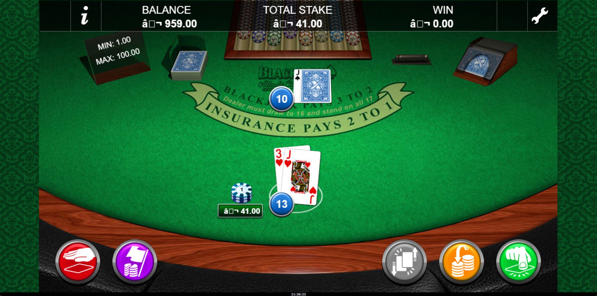 Black Jack Atlantic City SH