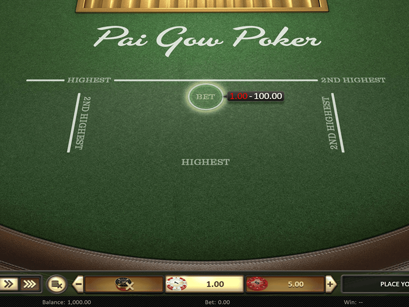 Pai Gow Poker