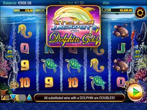 Stellar Jackpots with Dolphin Gold