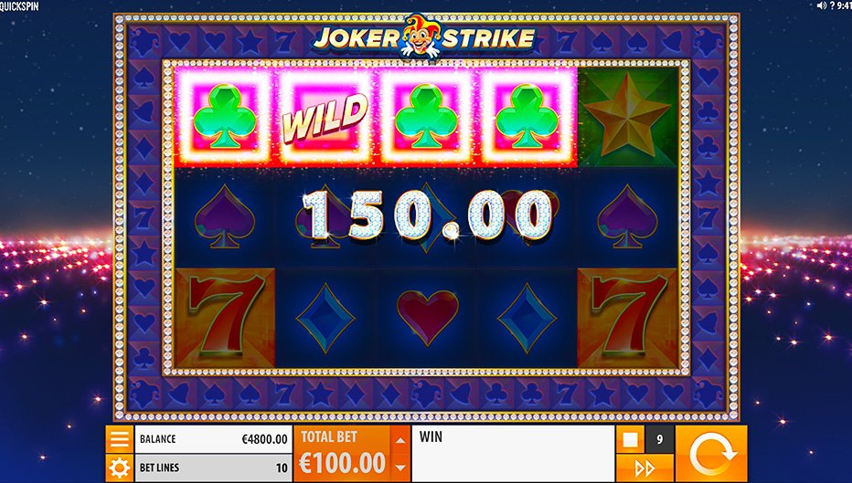 Lignes de paiement Joker Strike