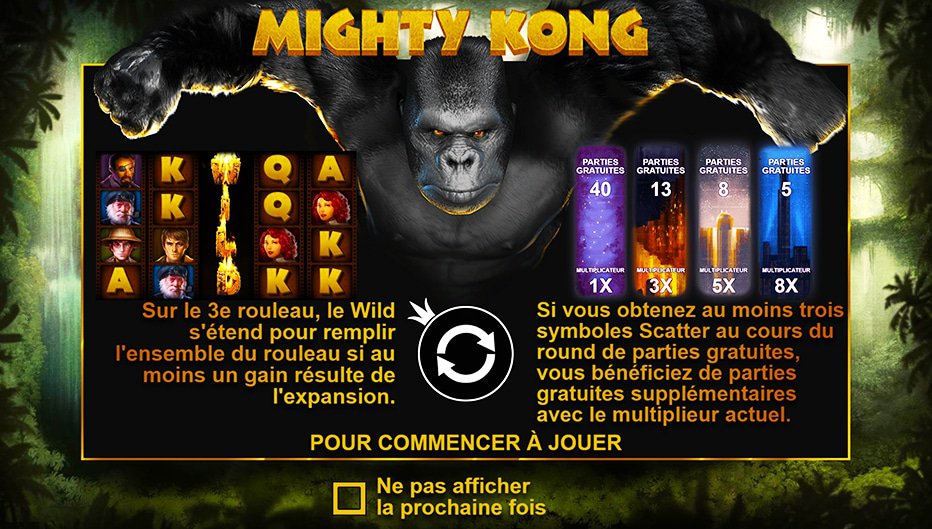 machine à sous Mighty Kong