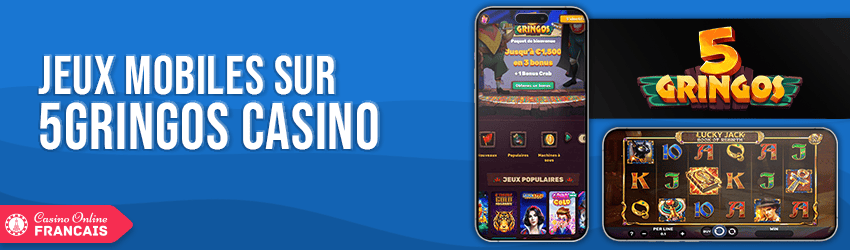 version mobile de 5gringos casino