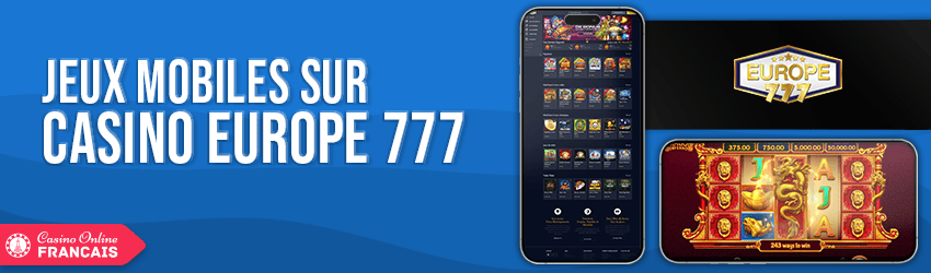 version mobile de europe 777 casino