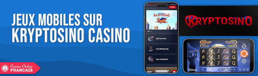 application mobile kryptosino