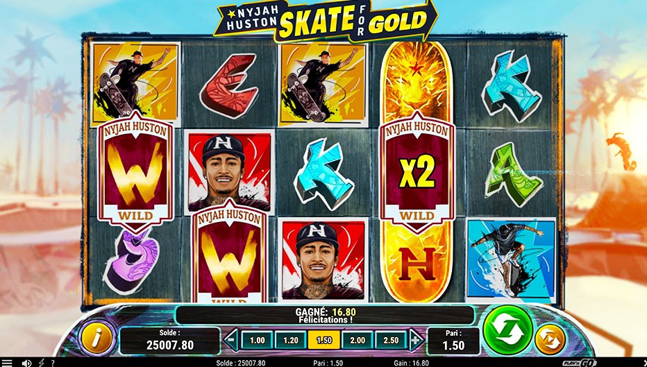 Lignes de paiement Nyjah Huston: Skate for Gold