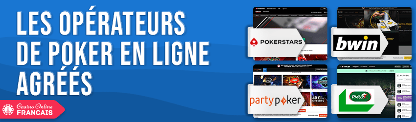 operateurs de poker en ligne agrees