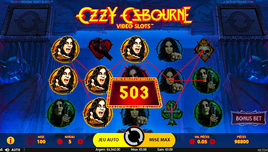 Lignes de paiement Ozzy Osbourne