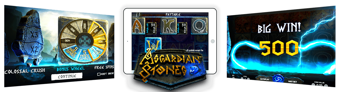 version mobile de asgardian stones