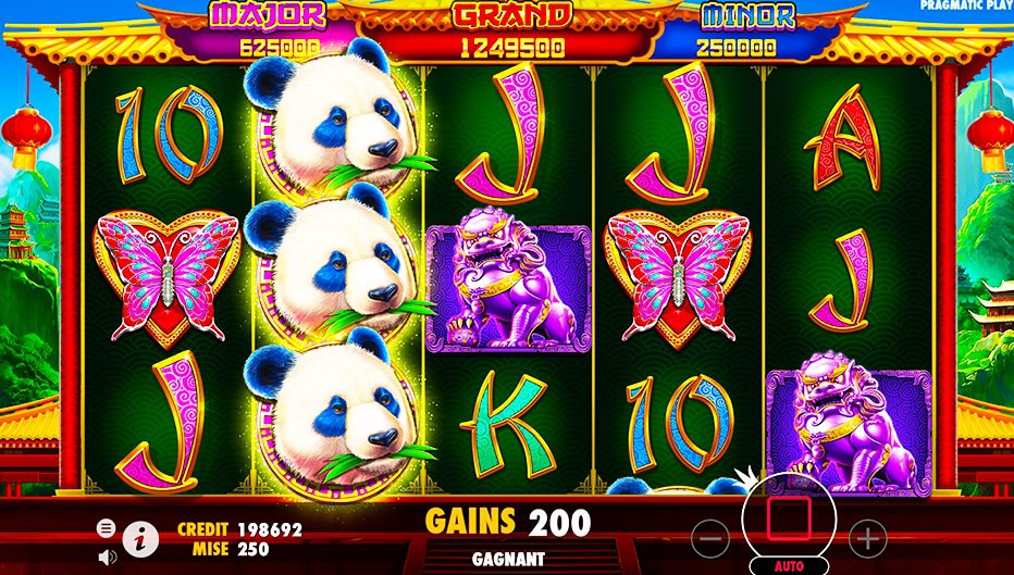 Lignes de paiement Pandas Fortune 2