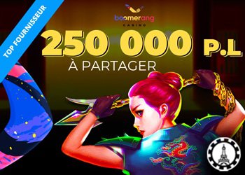 participez tournoi top fournisseur mois boomerang casino