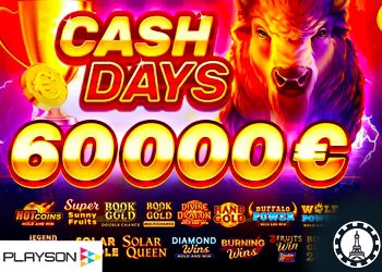 promo cash days debute sur casino online cresus