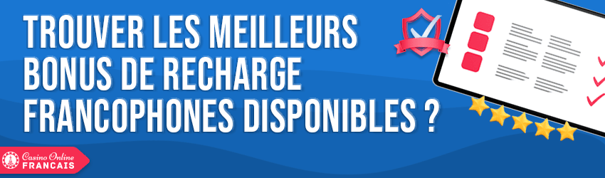 meilleurs bonus de recharge