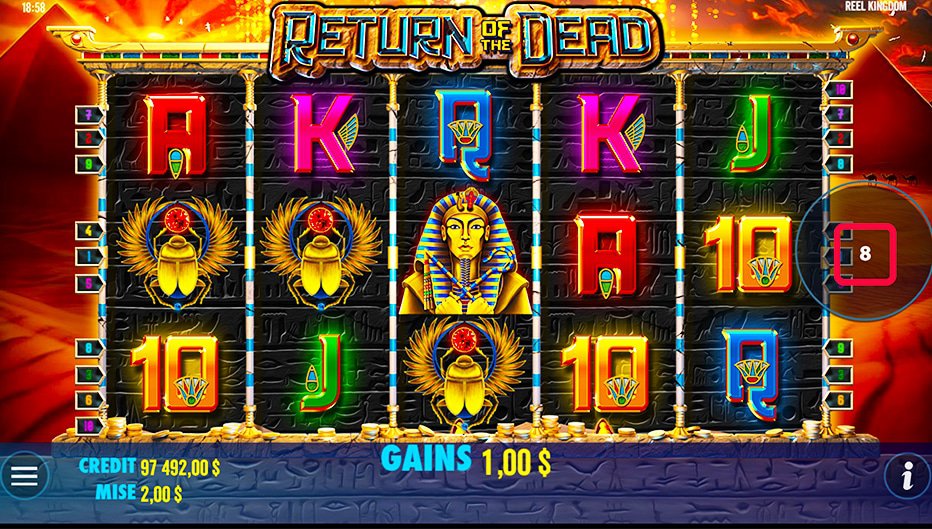 Lignes de paiement Return of the dead