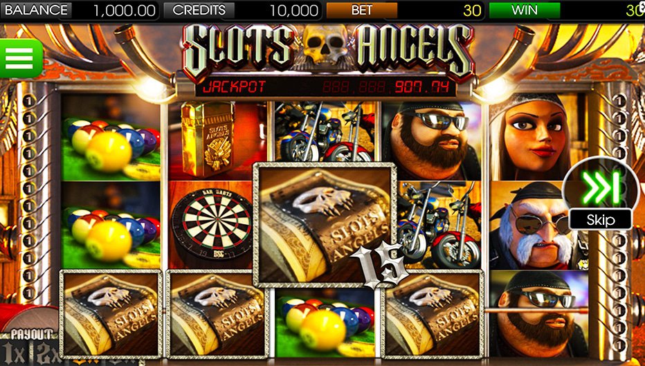 Lignes de paiement Slots Angels