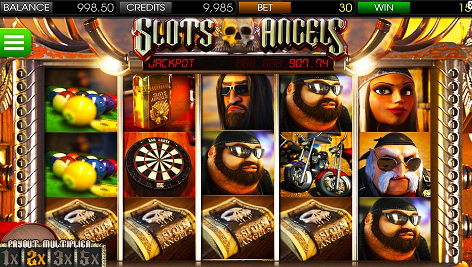 Rouleaux de la machine à sous Slots Angels