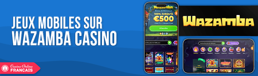 version mobile de wazamba casino