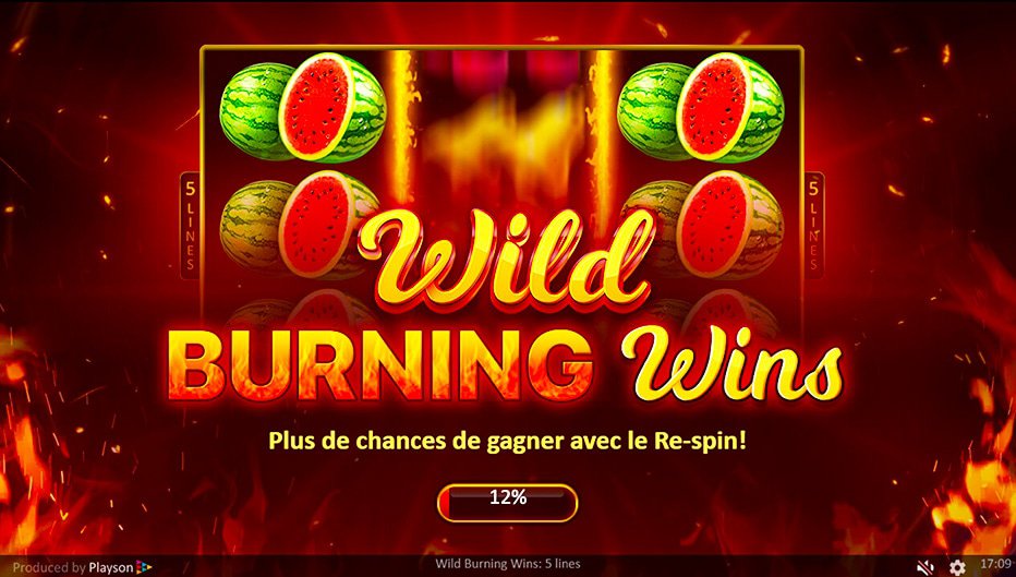 machine à sous Wild Burning Wins 5 Lines