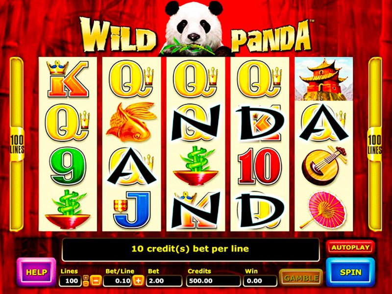 Lignes de paiement Wild Panda